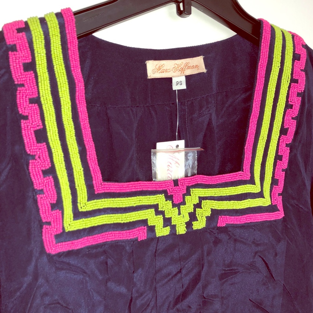 Mara Hoffman🦋 wow 🆕 100% silk Beaded NWT